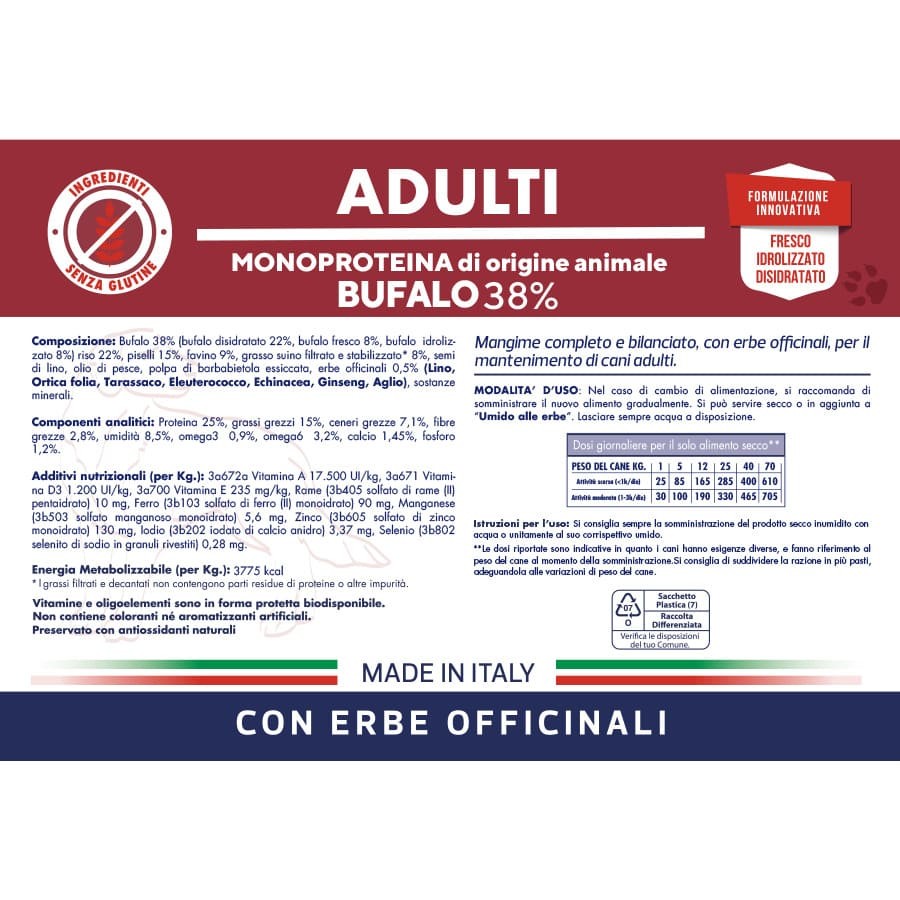 Vet Line Adulti Bufalo 12,5 kg